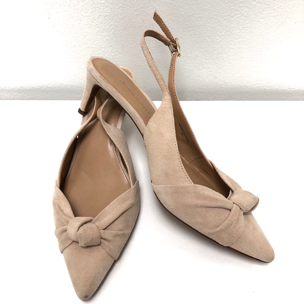 Banana Republic l Suede Slingback Heels